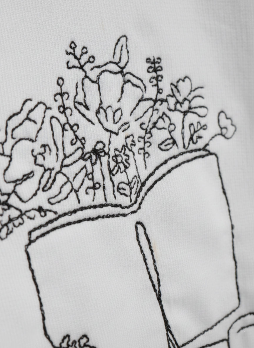 GROWING THOUGHT Embroidered T-shirt