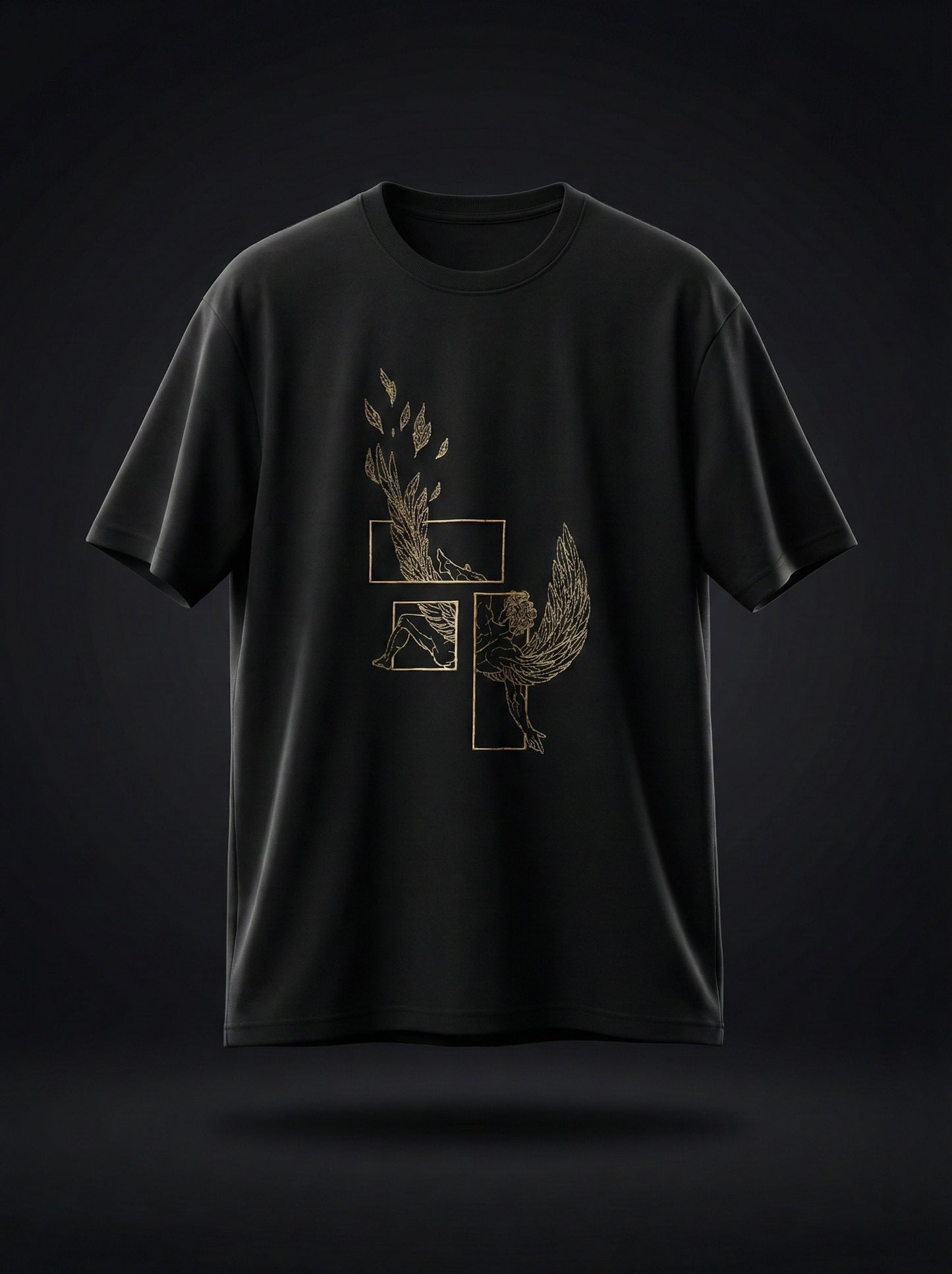 Fall of ICARUS Embroidered T-shirt