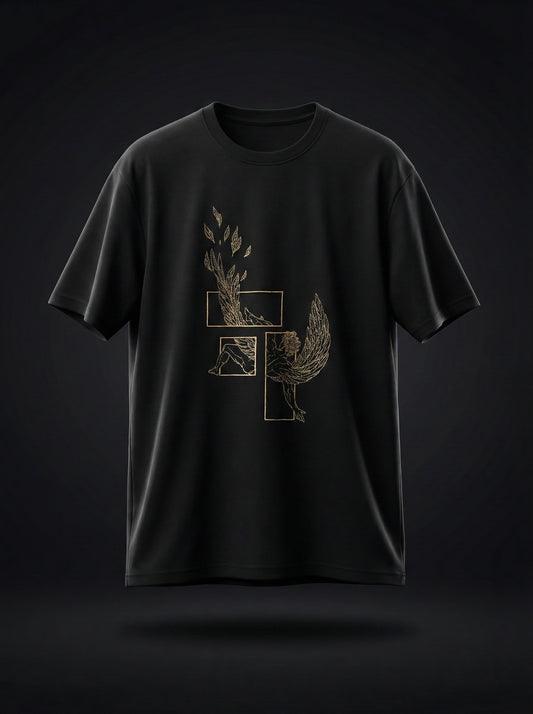Fall of ICARUS Embroidered T-shirt