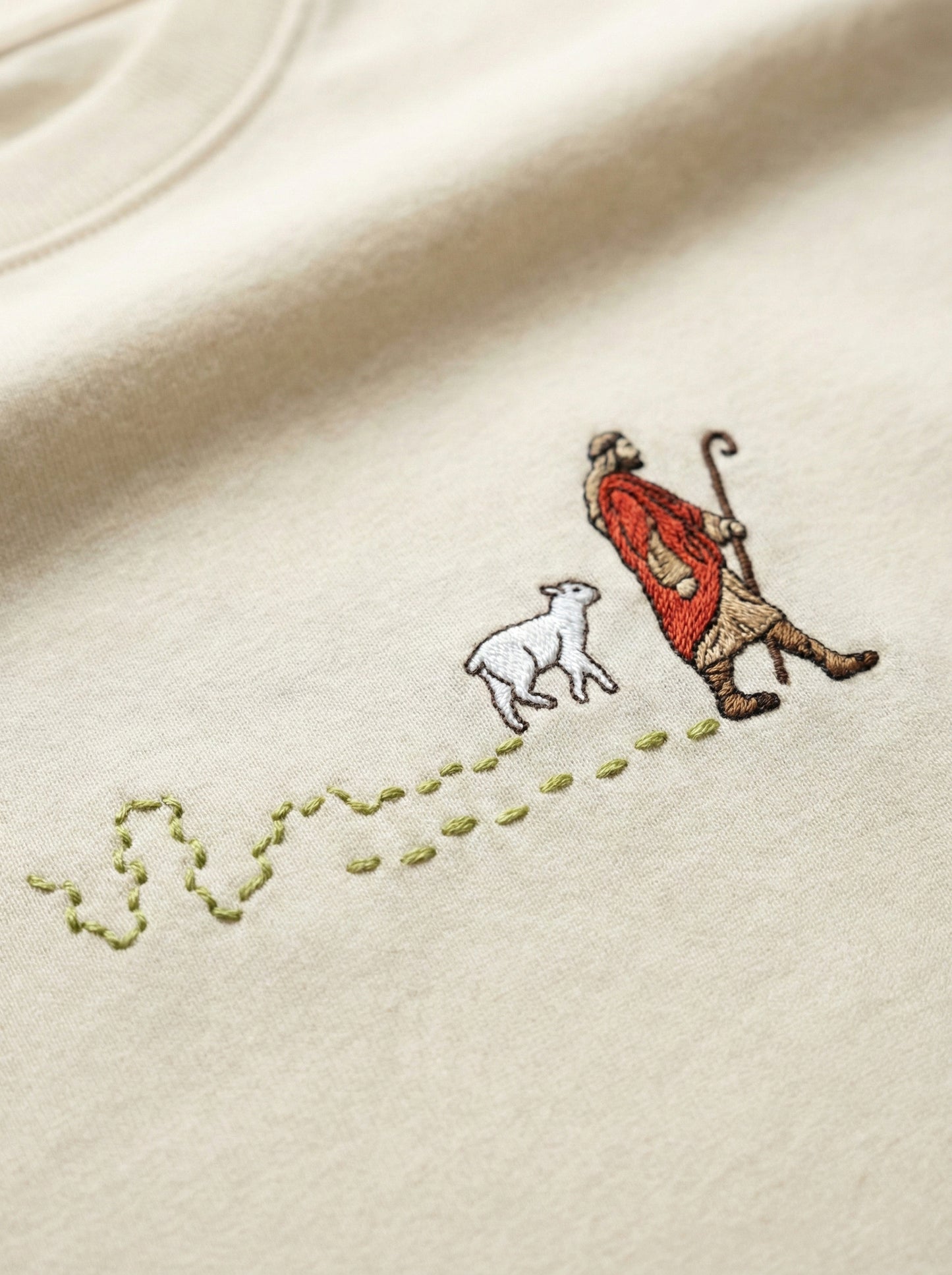 THE ONE WHO LEADS Embroidered Oversized T-shirt