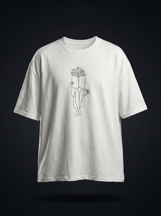 GROWING THOUGHT Embroidered T-shirt