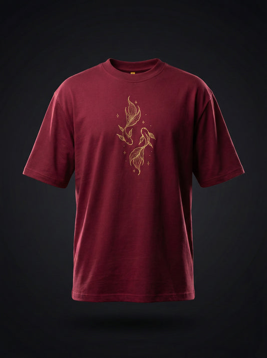 KOI Fish Embroidered T-shirt