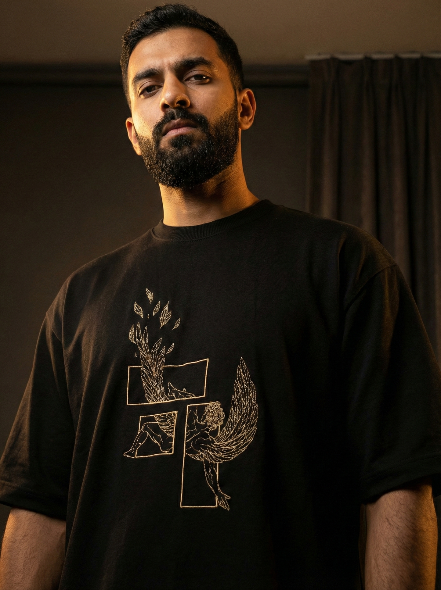 Fall of ICARUS Embroidered T-shirt