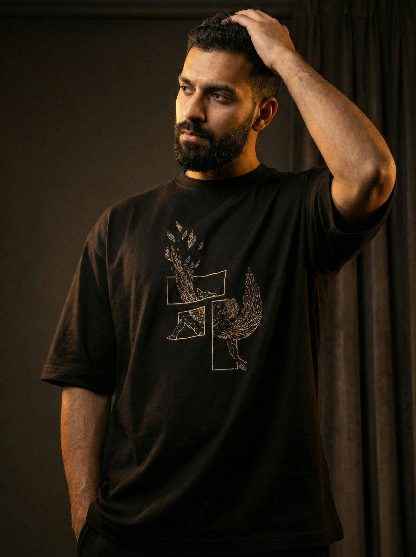 Fall of ICARUS Embroidered T-shirt