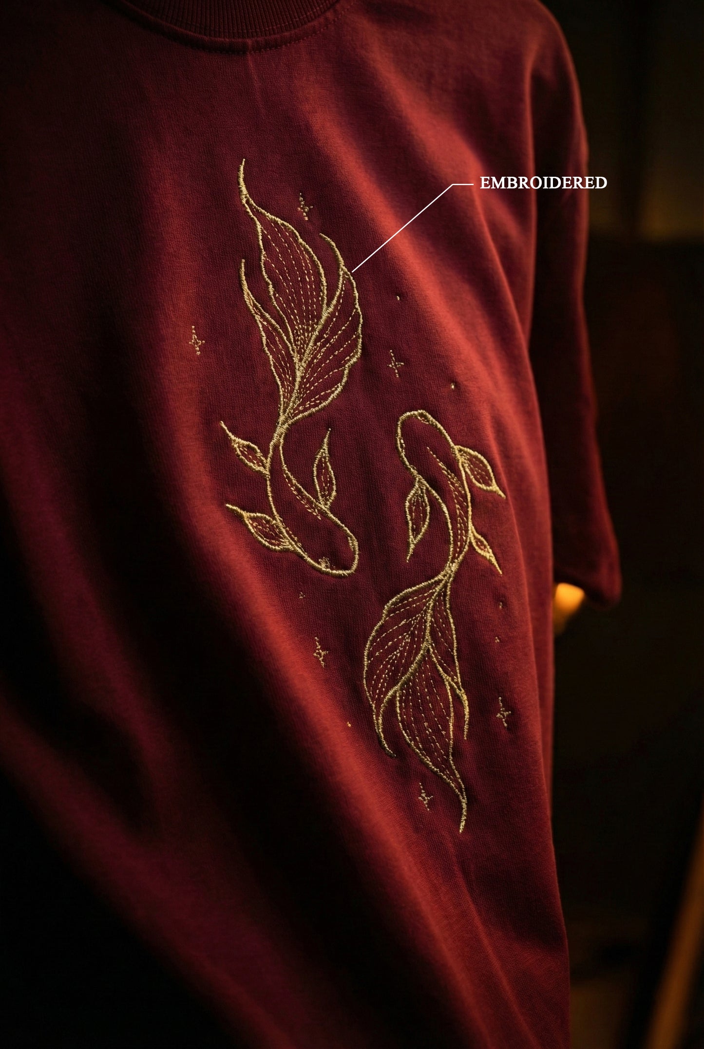 KOI Fish Embroidered T-shirt