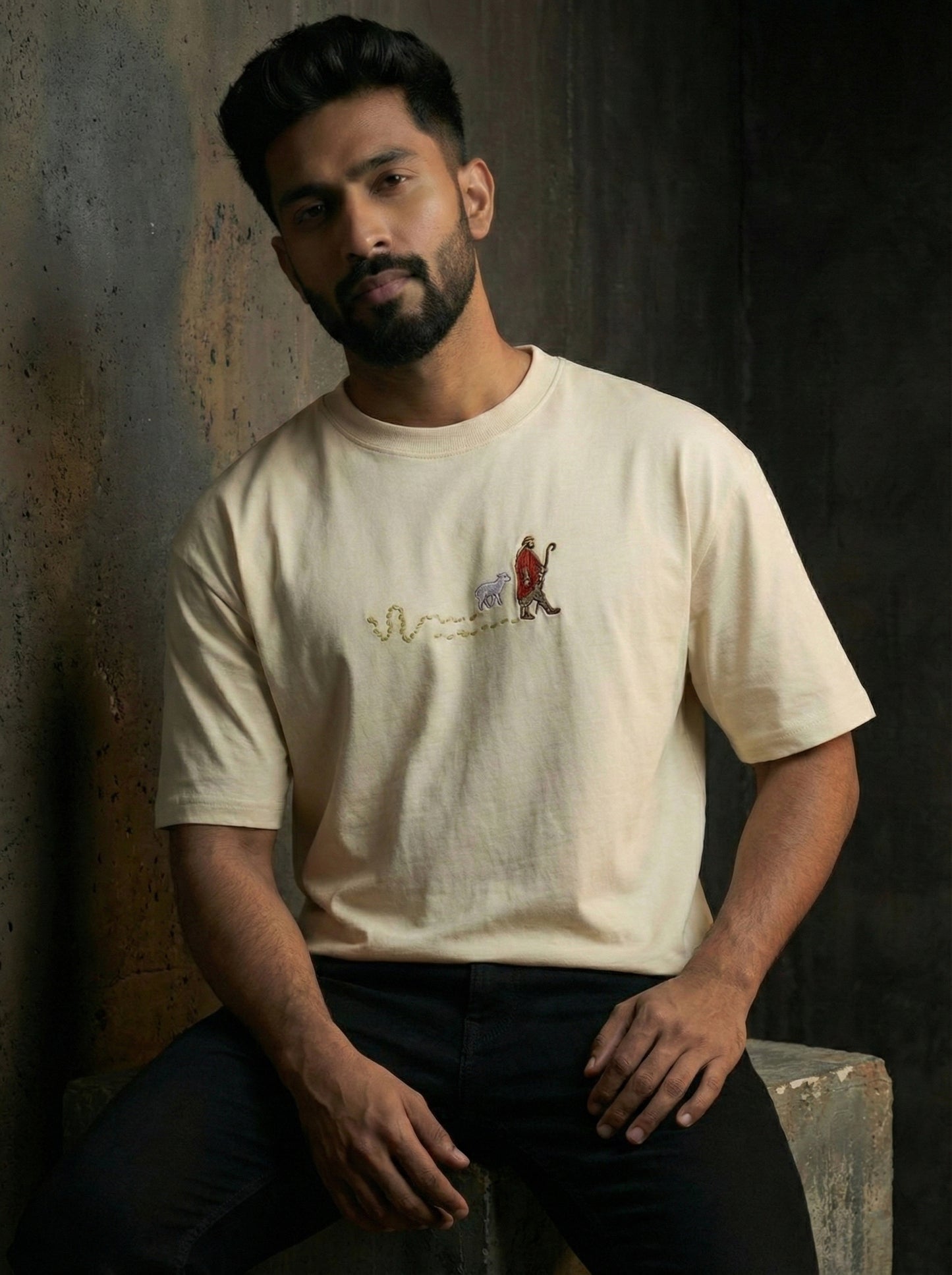 LOST Embroidered Oversized T-shirt