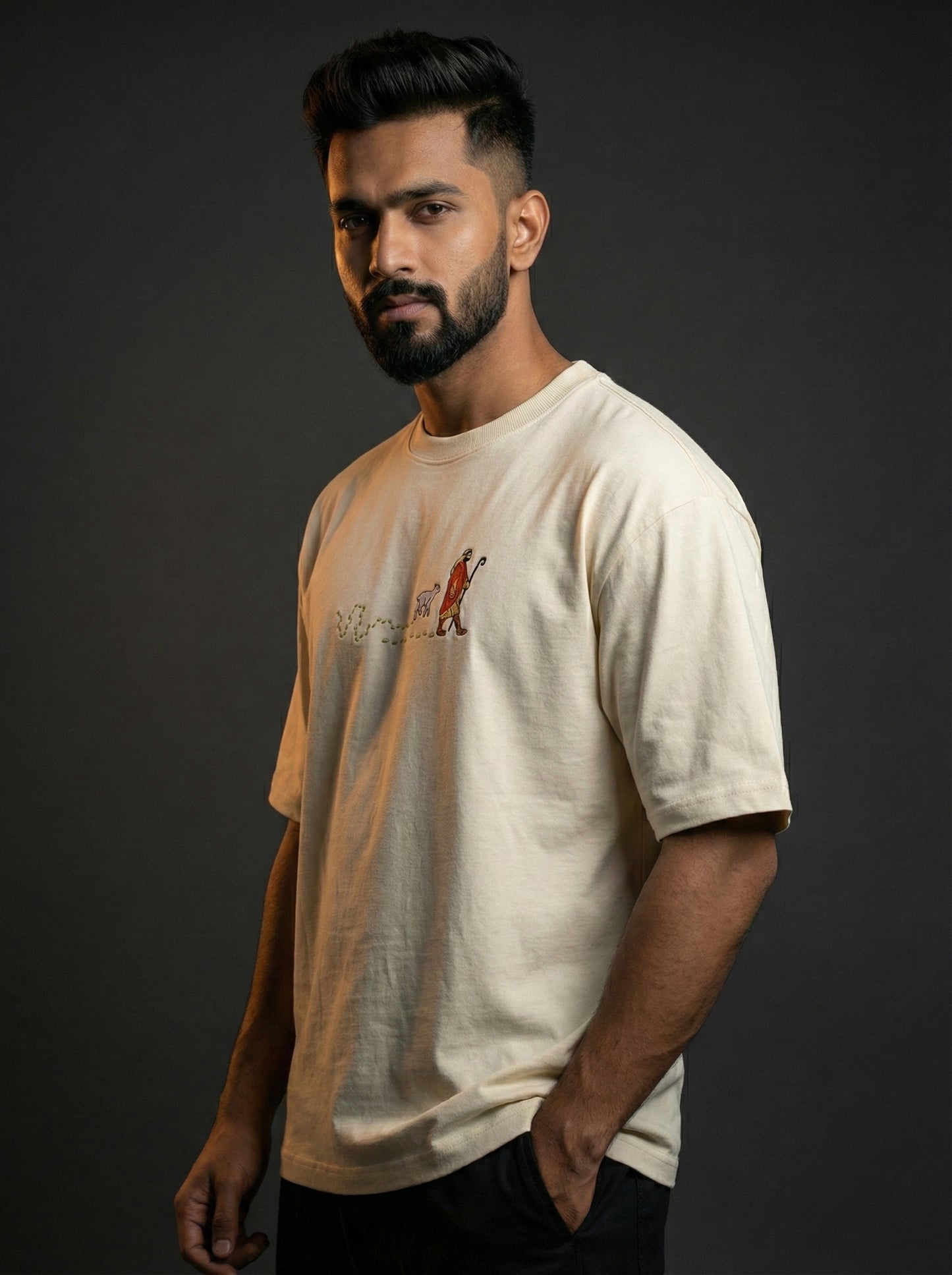 LOST Embroidered Oversized T-shirt