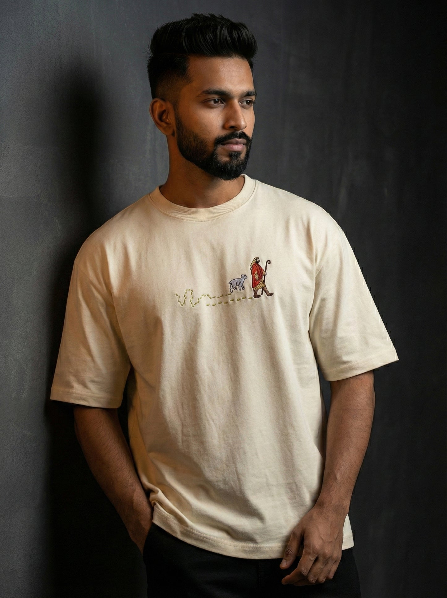 LOST Embroidered Oversized T-shirt